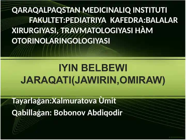 Jawirin Belbeyi Jaraqati (Jawirin, Omiraw)