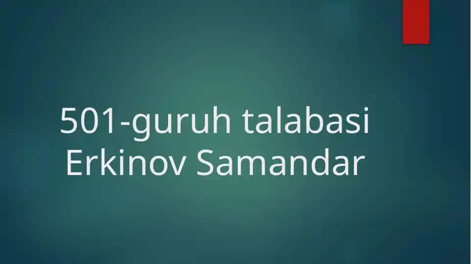 Darsning Yangi Usullari
