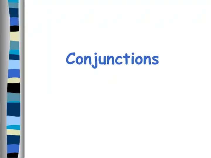 Conjunctions