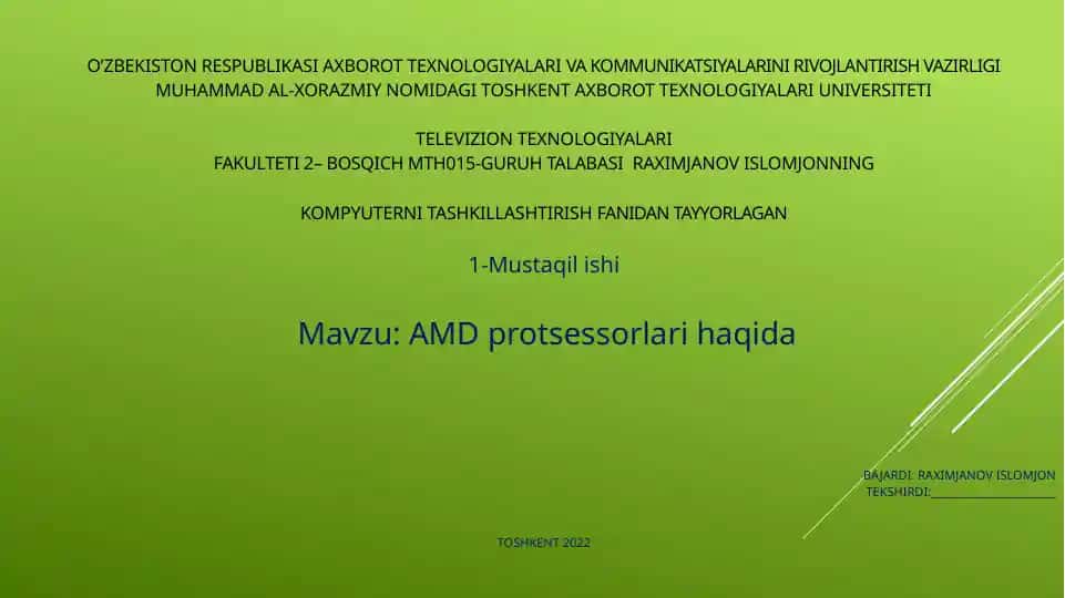 AMD processorlari