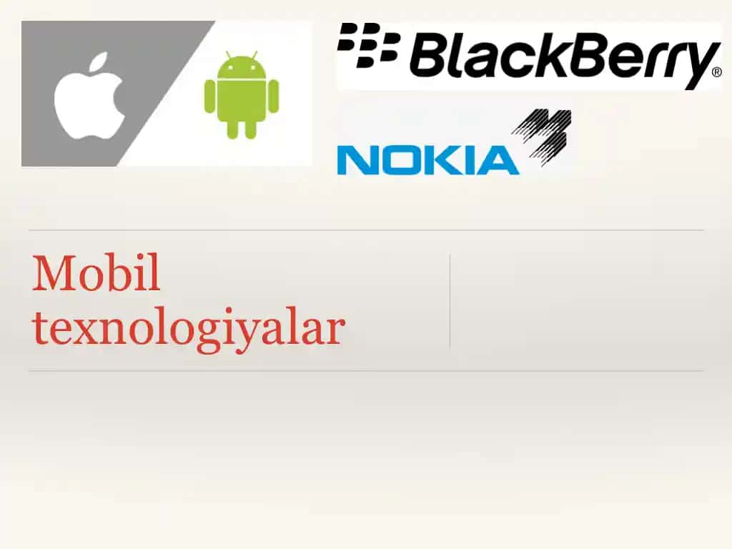 Mobil texnologiyalar