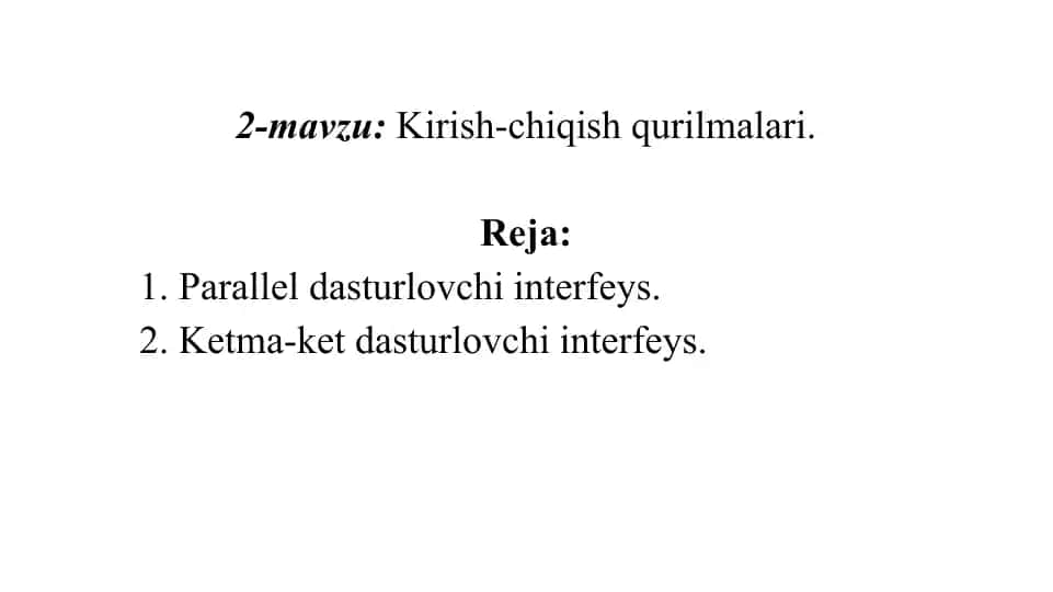 Interfeyslar