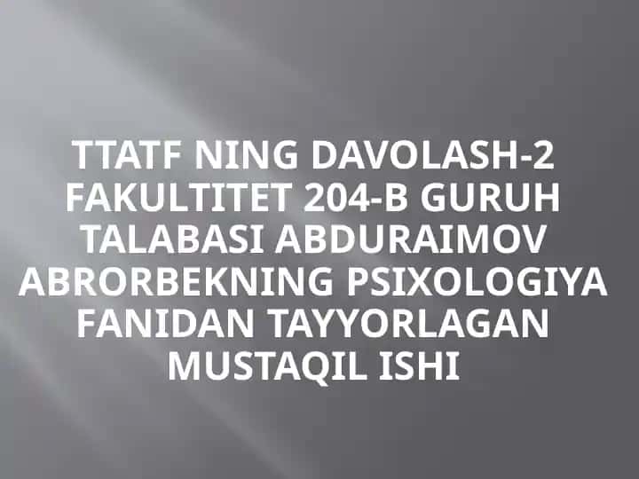Tarbiya nazariyasi, usullari va tuirlari