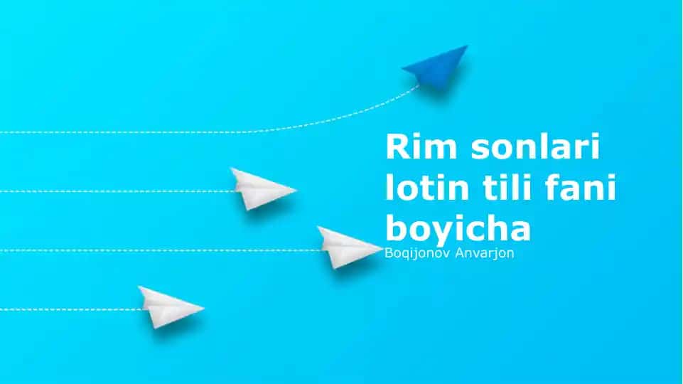 Lotin grammatikasi bo'yicha rim qo'shimchalari turlari