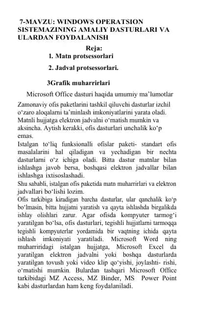 Microsoft Office dasturi