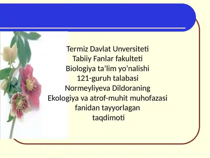Faktorial Ekologiya