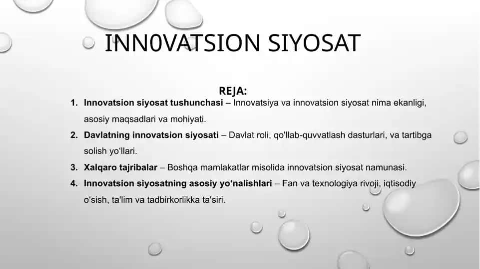Innovatsion Siyosat