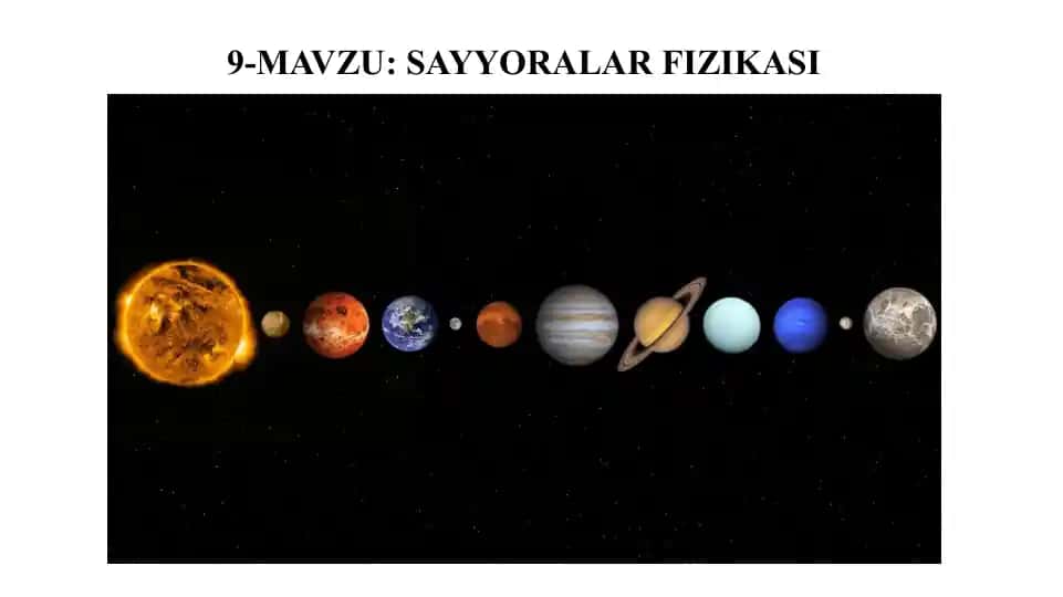 Sayyoralar fizikasi