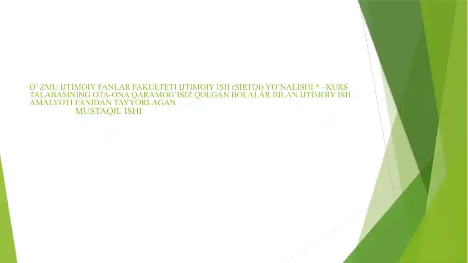 Bola asrab olish tartibi va huquqiy asoslari