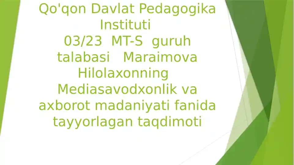 Ommaviy madaniyat va texnologiyalar