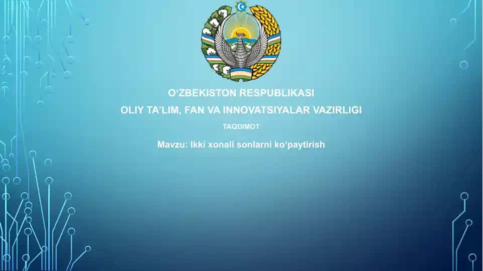 Ikki xonali sonlarni ko'paytirish