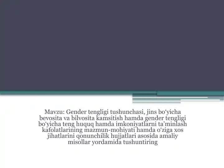 Gender tengligi