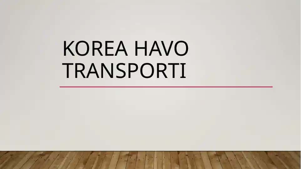 Korea havo transporti