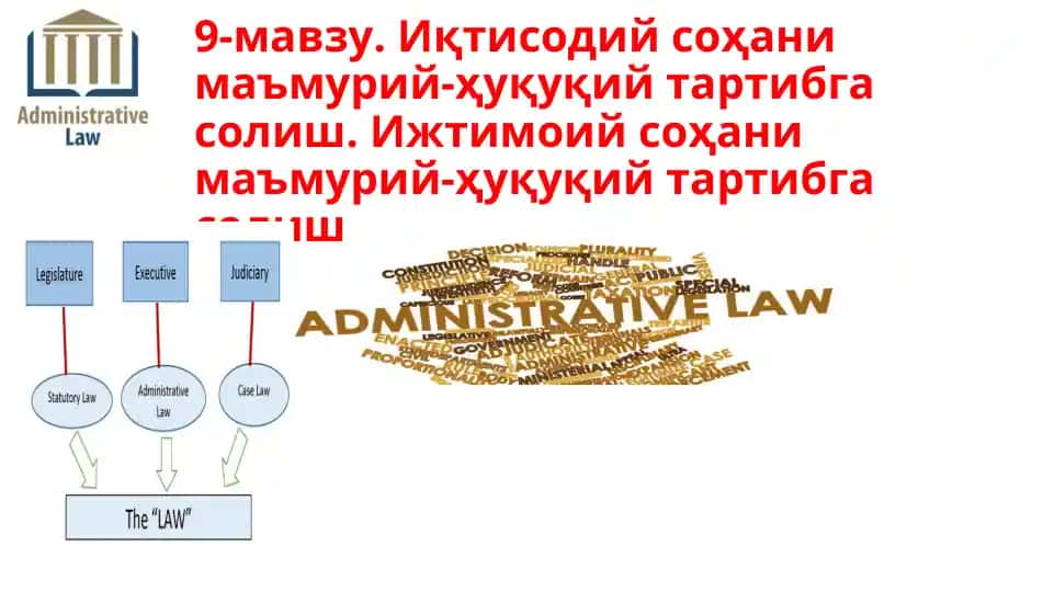 Иқтисодий соҳани маъмурий-ҳуқуқий тартибга солиш