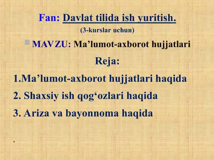 Davlat tilida ish yuritish: amaliy qo‘llanma