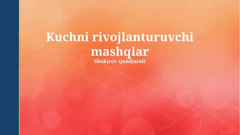 Oshxona dizayni va jihozlash bo‘yicha amaliy mashqlar