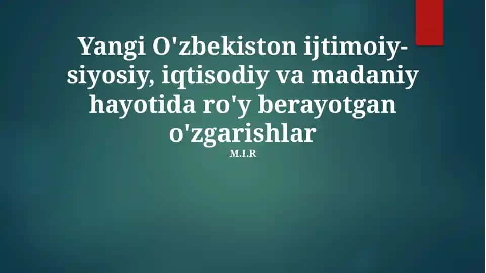 O'zbekiston YaIMi 2017-2022