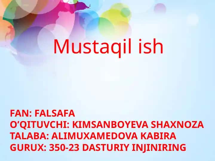 Falsafaning rivojlanish bosqichlari (uyg'onish davri falsafasi)