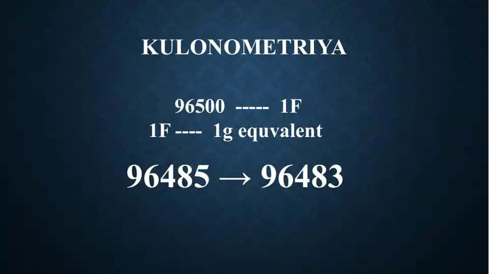 Kulonometriya