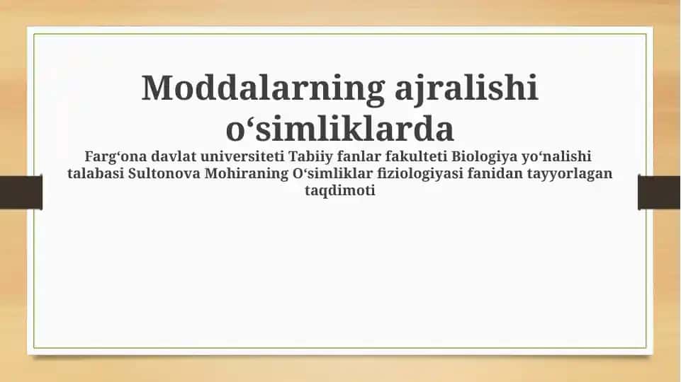 O'simlik hujayral