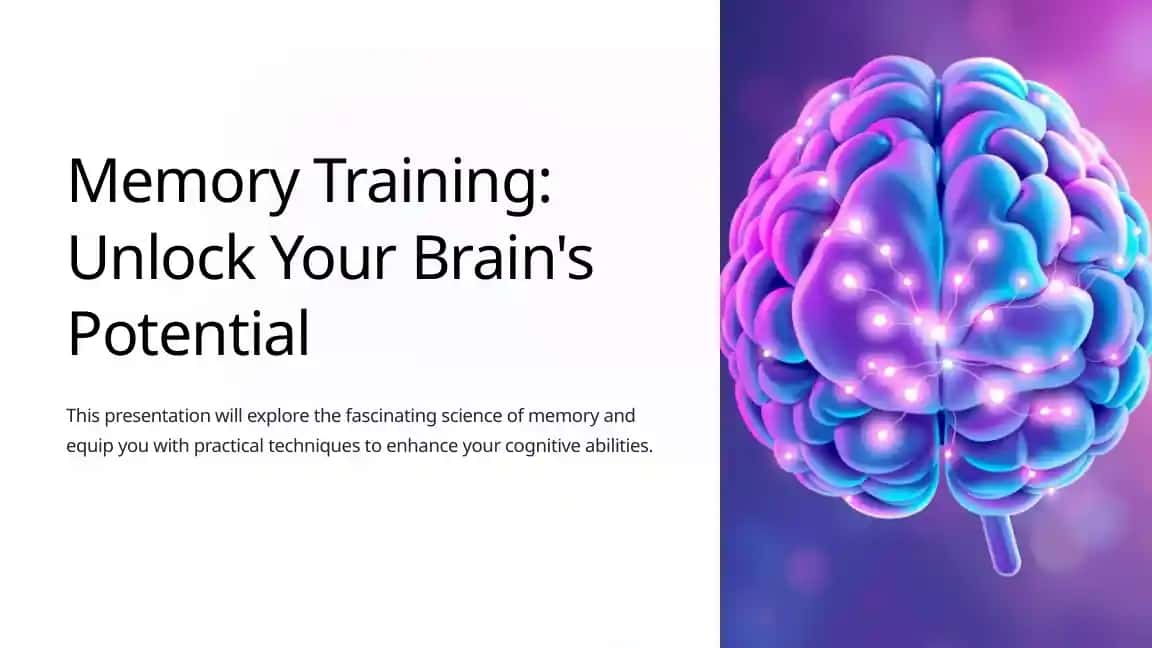 Memory Training: Unlock Your Brain's Potential
