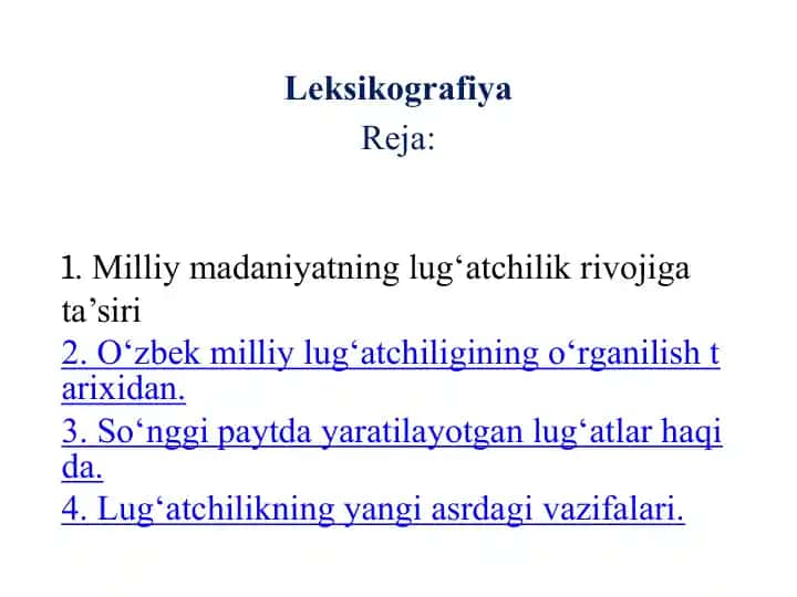 Leksikografiya