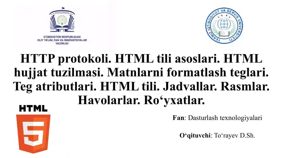 Dasturlash texnologiyalari
