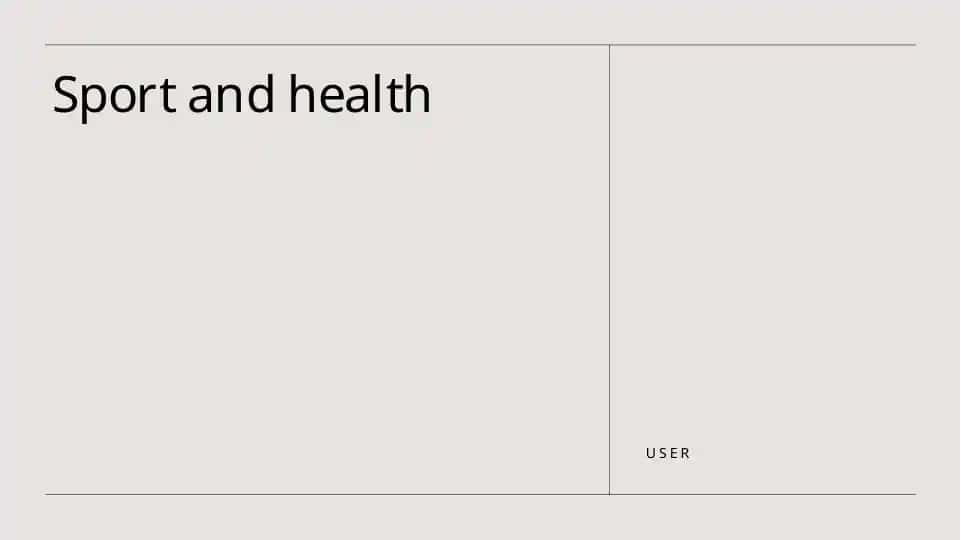 Sport and health