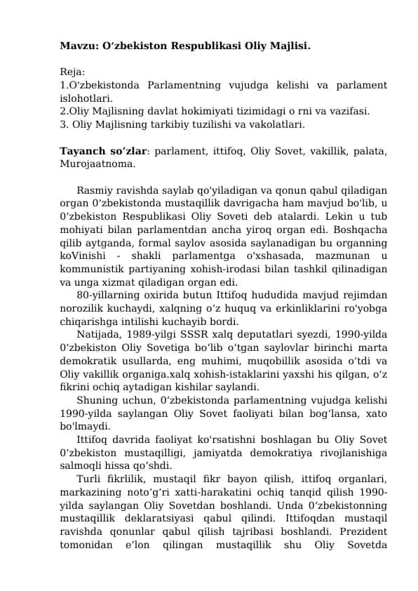 Oliy Majlis
