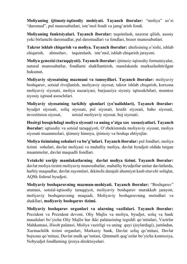 Moliya va iqtisod
