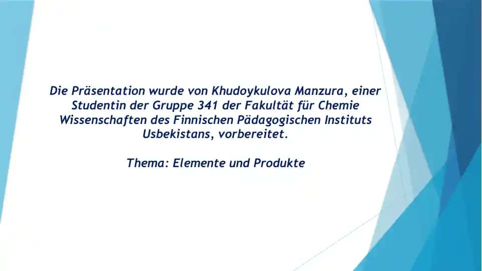 Wirtschaftsaktivität und Produkte