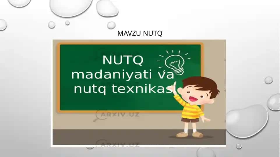 Nutqning asosiy maqsadi