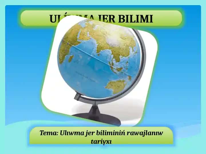 Ulıwma Jer bilimi
