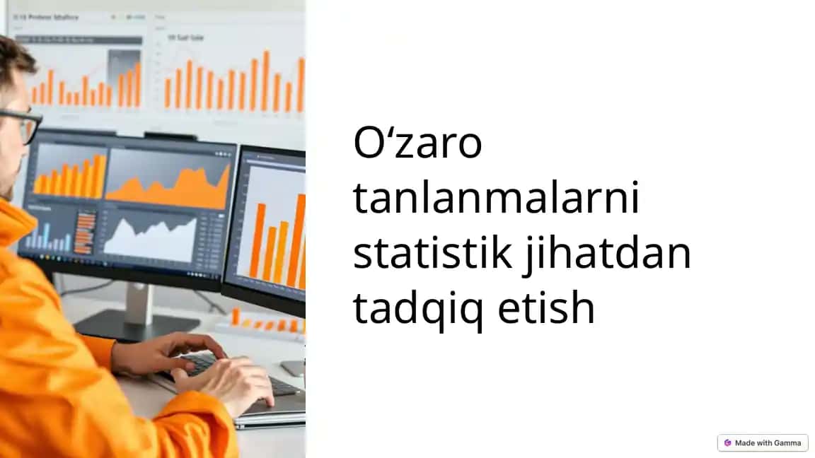 Oʻzaro tanlanmalarni statistik jihatdan tadqiq etish