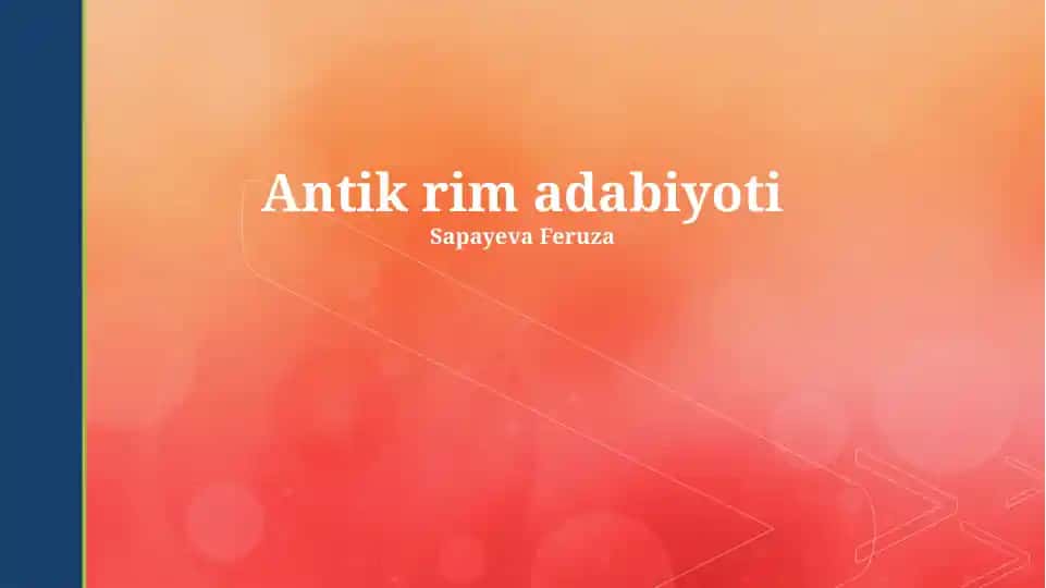 Antik rim adabiyoti