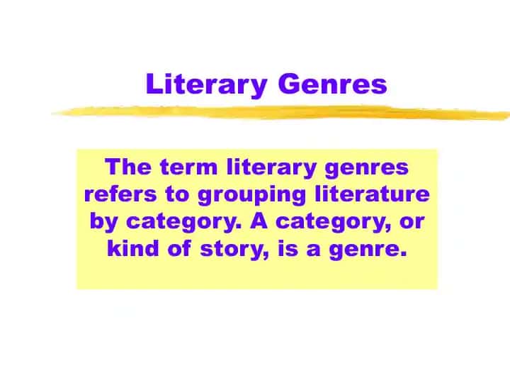 Literature genres
