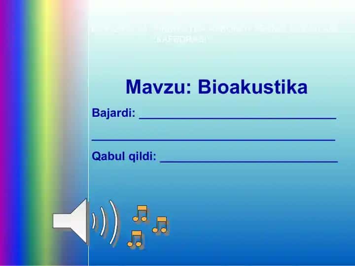 TOSHKENT TIBBIYOT AKADEMIYASI BIOFIZIKA VA TIBBIYOTDA AXBOROT TEXNOLOGIYALARI KAFEDRASI