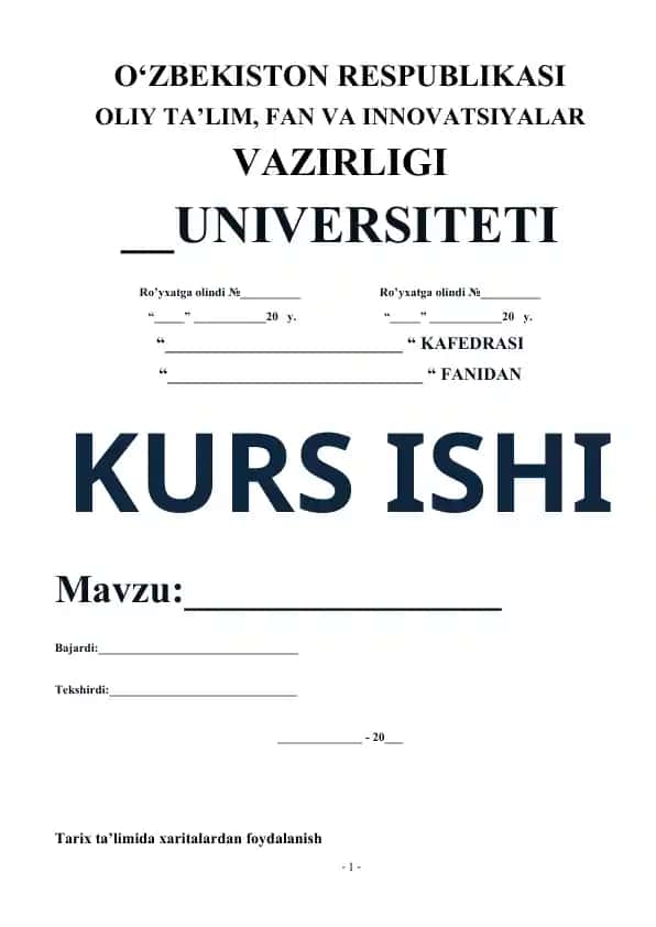 Tarix ta’limida xaritalardan foydalanish metodikasi