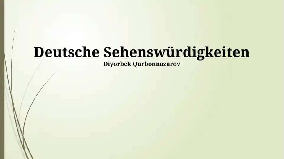 Deutsche Sehenswürdigkeiten