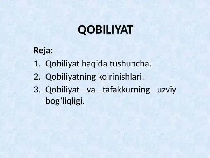 Qobiliyat