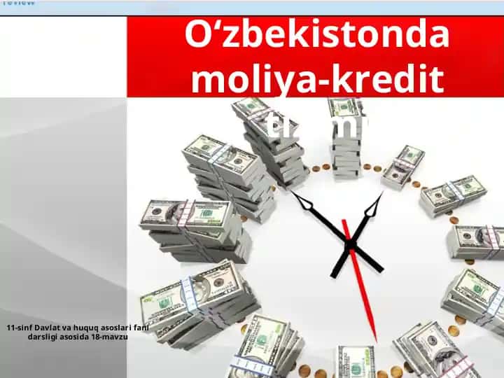 O‘zbekistonda moliya-kredit tizimi