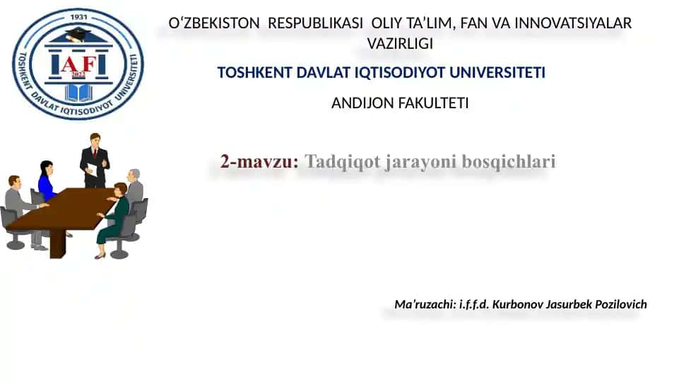 Tadqiqot jarayonibosqichlari