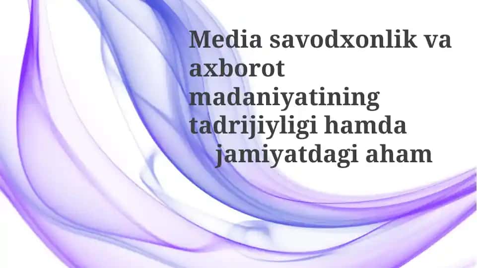 Ommaviy axborot savodxonligi