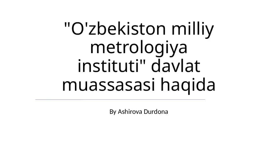 Metrologik ta'minot tizimi