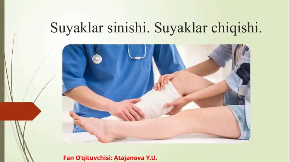 Suyaklar shinishi va suyaklar chiqishi
