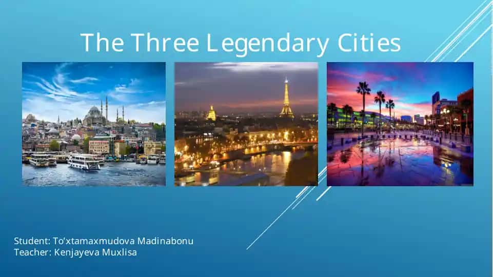 The Three Legendary Cities