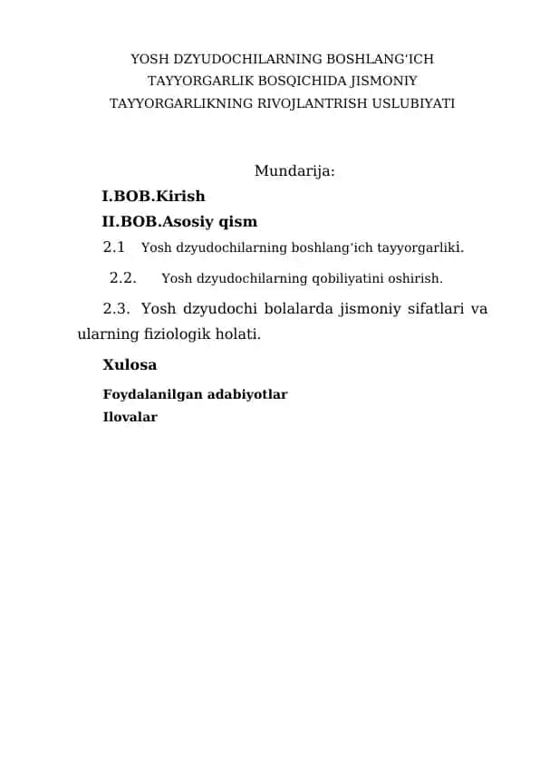 Maktab davri harakatlarini rivojlantirish