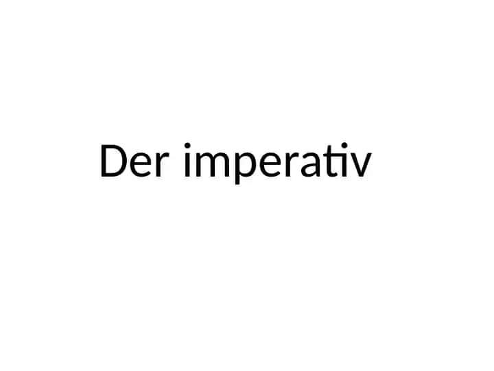 Imperativ