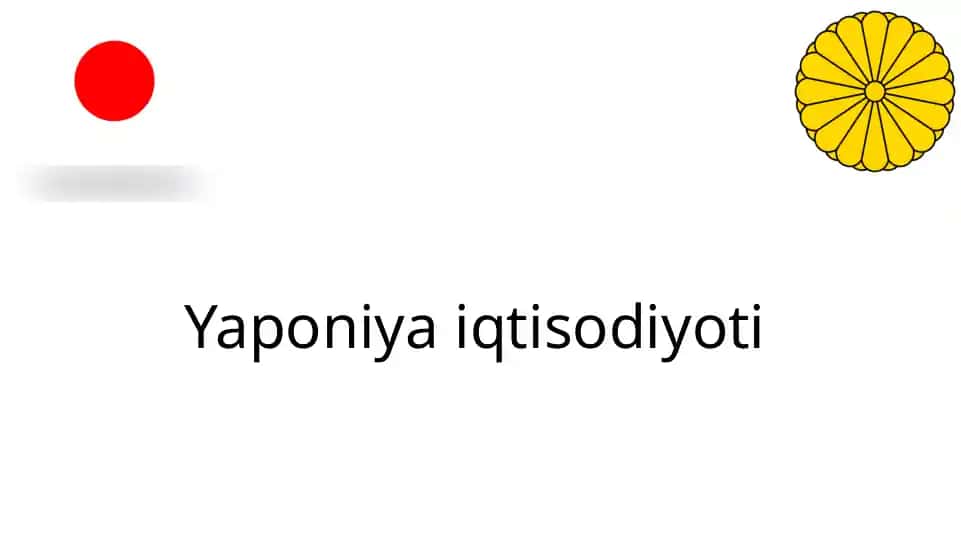 Yaponiya iqtisodiyoti
