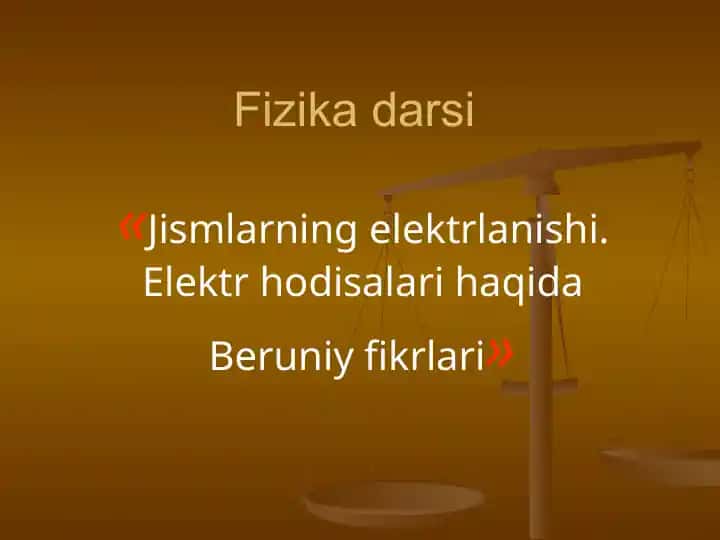 Fizika darsi
